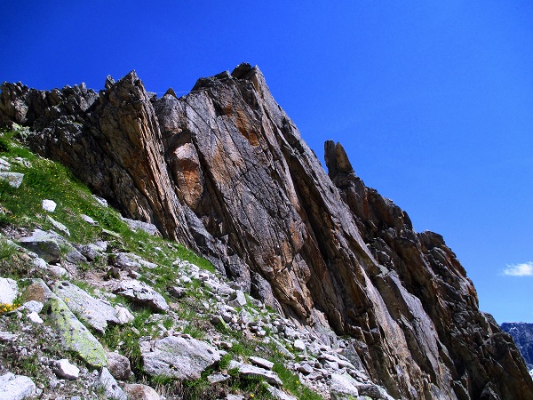 Foto: Andreas Koller / Klettersteigtour / Bergsee-Klettersteig Krokodil (2527m) / Abstieg zur Hütte / 18.10.2015 03:56:58