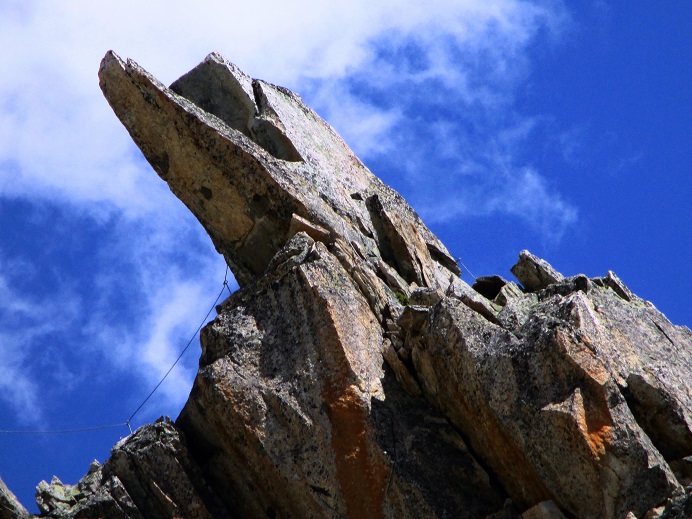 Foto: Andreas Koller / Klettersteigtour / Bergsee-Klettersteig Krokodil (2527m) / Das Maul des Krokodils / 18.10.2015 03:56:40