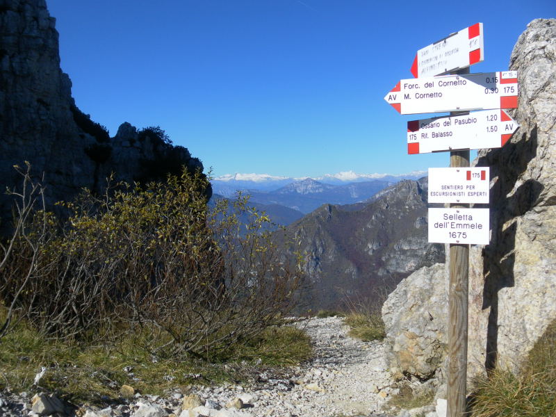 Foto: Wolfgang Lauschensky / Klettersteigtour / Monte Cornetto 1899m über Vajo Stretto / Selletta del'Emmele / 01.11.2015 19:18:38