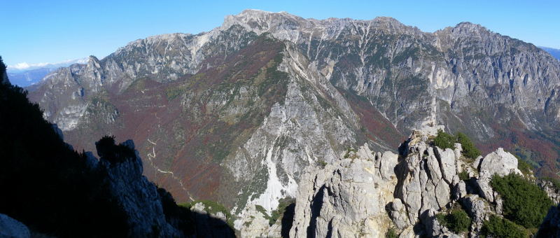 Foto: Wolfgang Lauschensky / Klettersteigtour / Monte Cornetto 1899m über Vajo Stretto / Monte Pasubio / 01.11.2015 19:18:23
