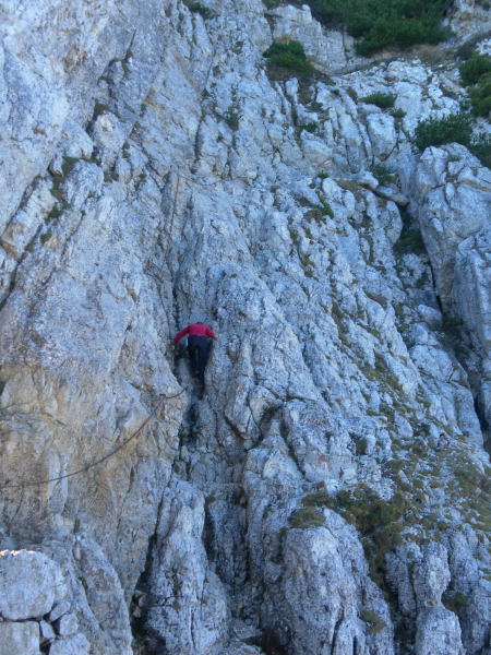 Foto: Wolfgang Lauschensky / Klettersteigtour / Monte Cornetto 1899m über Vajo Stretto / Klettersteigzustieg zum Gipfel / 01.11.2015 19:17:48