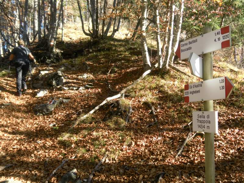 Foto: Wolfgang Lauschensky / Klettersteigtour / Corno Battisti 1778m über Sentiero attrezzato Franco Galli / Sella di Trappola / 03.11.2015 18:55:05