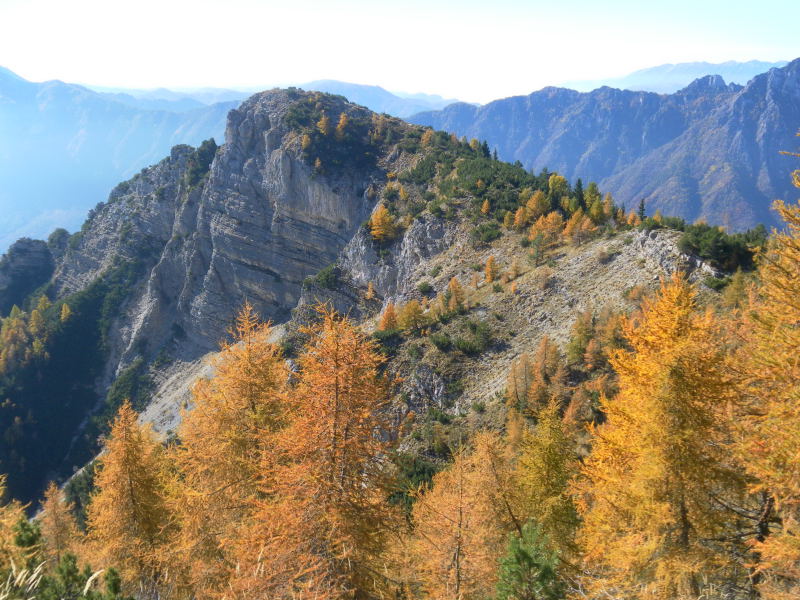 Foto: Wolfgang Lauschensky / Klettersteigtour / Corno Battisti 1778m über Sentiero attrezzato Franco Galli / Corno Battisti aus der Bocchetta di Foxi / 03.11.2015 18:51:27
