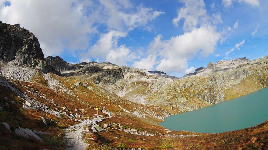 Foto: Datzi / Wandertour / Von der Rudolfshütte auf das Hohe Fürleg / Hier beginnt der Anstieg zum 1. Gletschersee / 15.11.2015 13:05:47