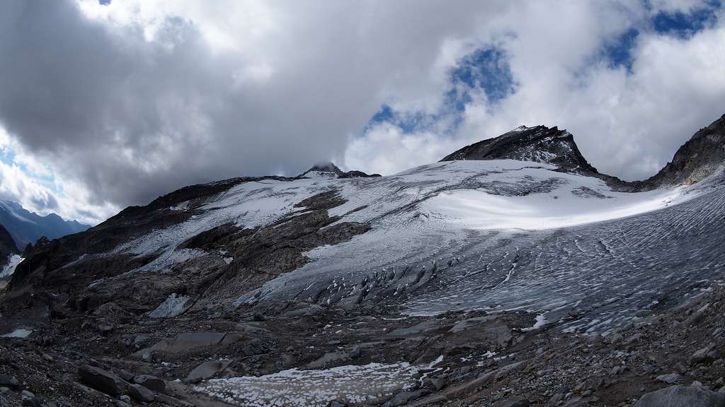 Foto: Datzi / Wandertour / Von der Rudolfshütte auf das Hohe Fürleg / Der Sonnblickkees mit der Granatspitze / 15.11.2015 13:07:43