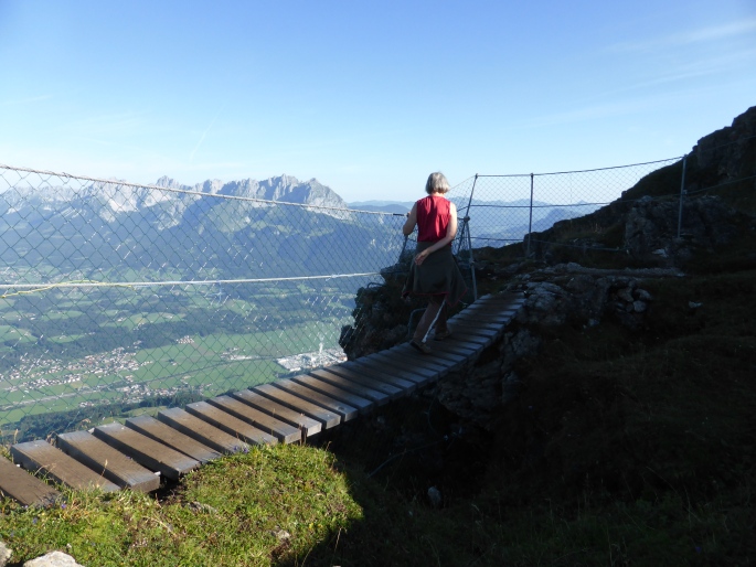 Foto: Manfred Karl / Klettersteigtour / Kids Kletterpfad am Kitzbüheler Horn / Bereits am Steig ist das Panorama großartig! / 18.11.2015 20:26:57