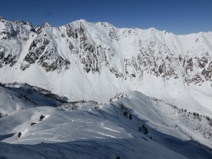 Foto: Manfred Karl / Skitour / Quota 2515 / Rückblick über den NNW-Grat / 28.11.2016 20:30:32