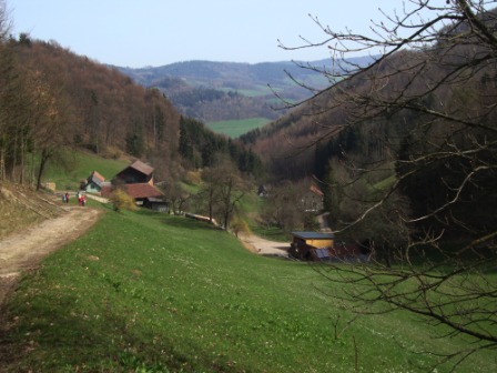 Foto: Wolfgang Dröthandl / Wandertour / St. Veiter Staff - Runde / Gehöft Briller gegen Gölsental / 04.04.2016 08:37:58
