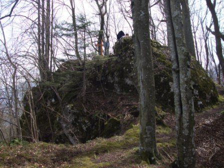 Foto: Wolfgang Dröthandl / Wandertour / St. Veiter Staff - Runde / felsiger Gipfelaufbau / 04.04.2016 08:34:52