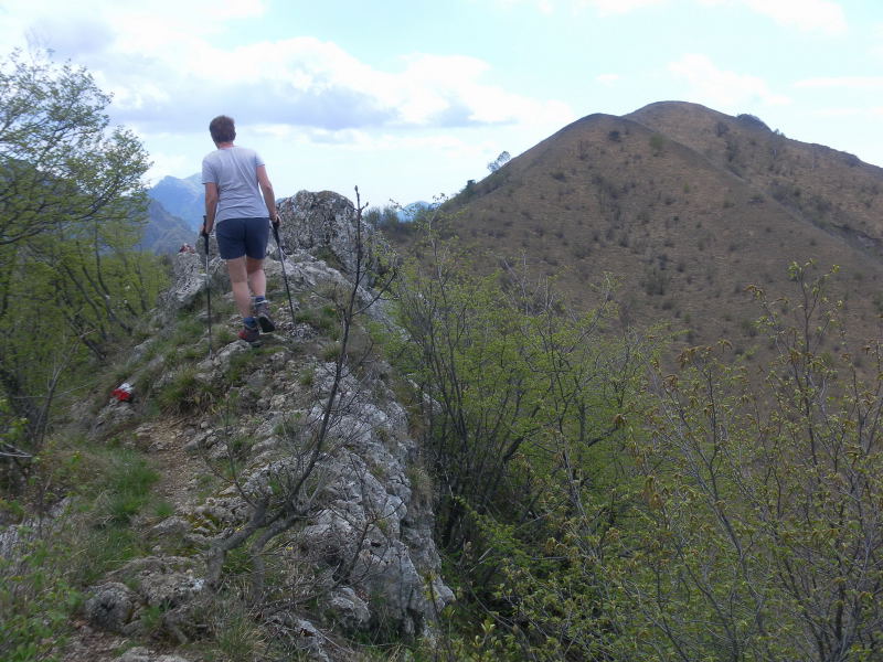 Foto: Wolfgang Lauschensky / Wandertour / Corna Trentapassi und Monte Vignole / Kamm zum Monte Vignole / 26.04.2016 19:05:42