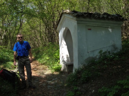 Foto: Wolfgang Dröthandl / Wandertour / Moggessa di qua, Moggessa di la und Stavoli - vergessene Dörfer in Friaul / Waldsattel erreicht / 10.05.2016 13:52:34