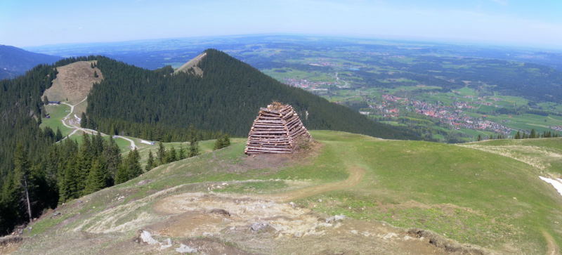 Foto: Wolfgang Lauschensky / Wandertour / Hörnleüberschreitung von Unterammergau / Mittleres und Vorderes Hörnle vom Hinteren Hörnle / 24.05.2016 21:31:38