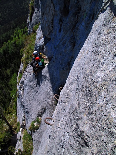 Foto: Andreas Koller / Klettersteigtour / Klettersteig Spielmäuer: Tristans Kirchbogensteig (1360m) / Verdauungsspaziergang / 03.06.2016 17:51:29