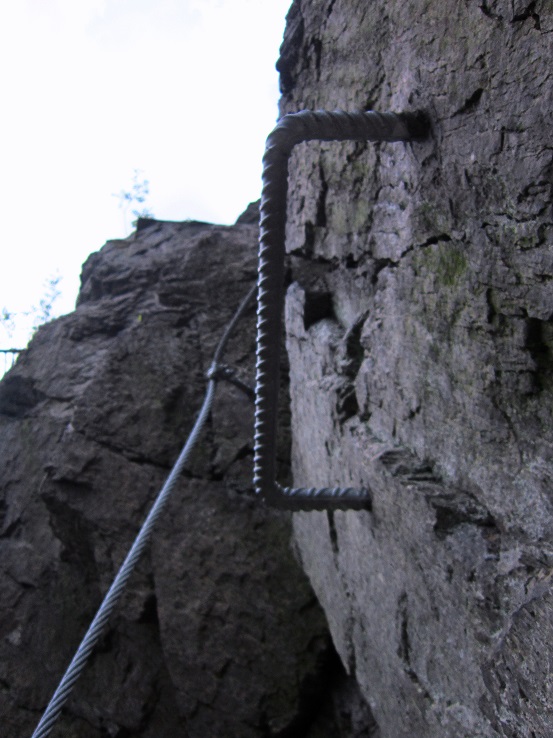 Foto: Andreas Koller / Klettersteigtour / Via ferrata Ledova Stena (444m) / Schlüsselstelle / 10.06.2016 03:57:57