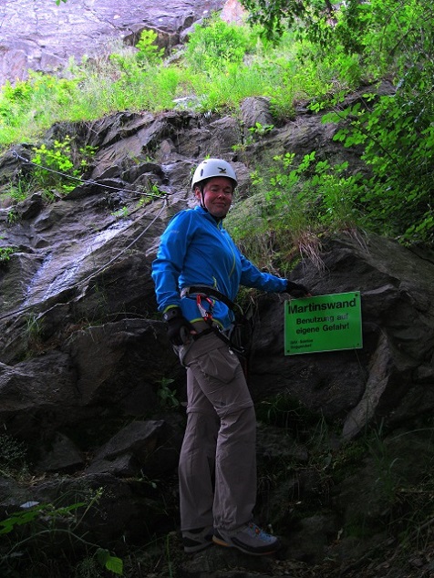 Foto: Andreas Koller / Klettersteigtour / Klettersteig Martinswand Deggendorf (378m) / Einstieg Martinswand / 22.06.2016 00:15:36