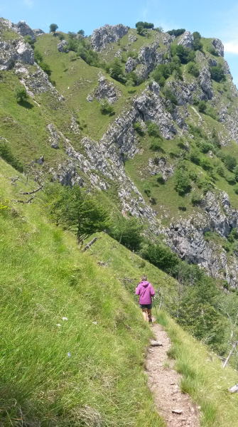 Foto: Wolfgang Lauschensky / Wandertour / Pizzi di Parlasco / steile Nordostflanke / 02.07.2016 20:24:16