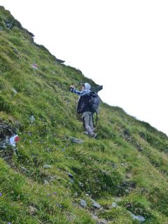 Foto: Walter Ruttinger / Wandertour / Stoder neue Überschreitung zu Gmeineck 2592m / Kurz vor der Stoder Gipfelkuppe / 21.08.2016 17:00:45