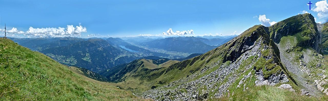 Foto: Walter Ruttinger / Wandertour / Stoder neue Überschreitung zu Gmeineck 2592m / Stoder Pano O-W / 21.08.2016 16:58:36