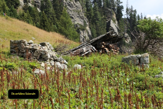 Foto: Werner Kaller / Wandertour / Von Graßstein zum Puntleider See über die Berglam / Die verfallene Sulzenalm (Foto Werner Kaller) / 05.09.2016 17:48:16