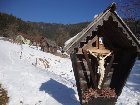 Foto: Wolfgang Dröthandl / Wandertour / Stanzer Sonnenweg / Schaumühle im Hintergrund (Ober - Ellersbacher) / 30.01.2017 09:54:51