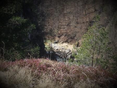 Foto: Wolfgang Dröthandl / Wandertour / Orrido dello Slizza (Gailitz - Schlucht) / erster Blick in die Schlucht vom Denkmal / 25.03.2017 19:34:02