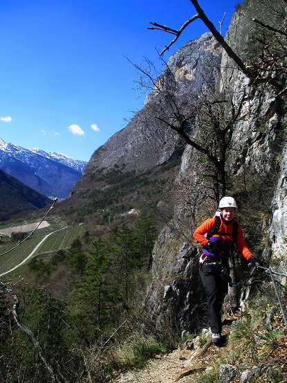 Foto: Andreas Koller / Klettersteigtour / Via ferrata del Burrone Tullio Giovanelli (876m) / 31.03.2017 01:31:49
