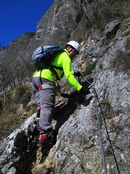 Foto: Andreas Koller / Klettersteigtour / Via ferrata del Burrone Tullio Giovanelli (876m) / 31.03.2017 01:31:39