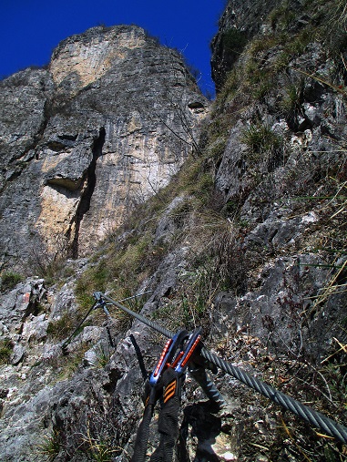 Foto: Andreas Koller / Klettersteigtour / Via ferrata del Burrone Tullio Giovanelli (876m) / 31.03.2017 01:29:43