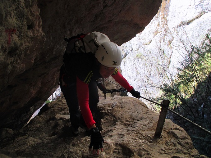 Foto: Andreas Koller / Klettersteigtour / Via ferrata del Burrone Tullio Giovanelli (876m) / 31.03.2017 01:29:13