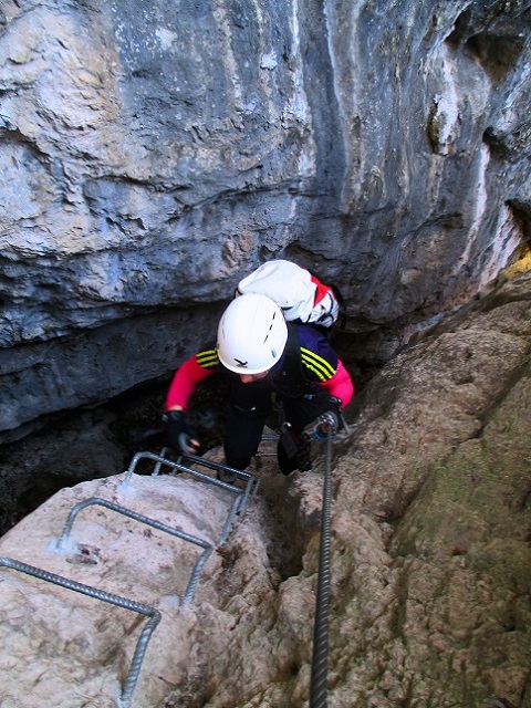 Foto: Andreas Koller / Klettersteigtour / Via ferrata del Burrone Tullio Giovanelli (876m) / 31.03.2017 01:27:52