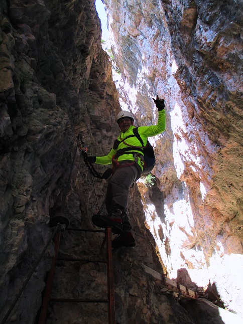 Foto: Andreas Koller / Klettersteigtour / Via ferrata del Burrone Tullio Giovanelli (876m) / 31.03.2017 01:27:24