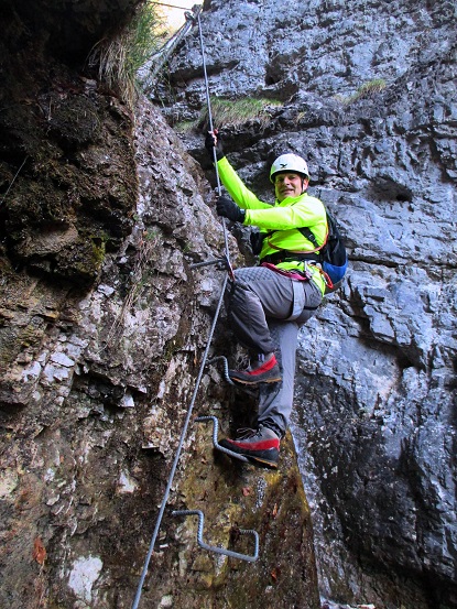 Foto: Andreas Koller / Klettersteigtour / Via ferrata del Burrone Tullio Giovanelli (876m) / 31.03.2017 01:24:23