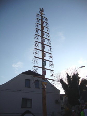 Foto: Wolfgang Dröthandl / Wandertour / Erlebnisweg zum Mittelpunkt Niederösterreichs (Kapelln) / Zunftbaum Kapelln / 03.04.2017 09:50:32