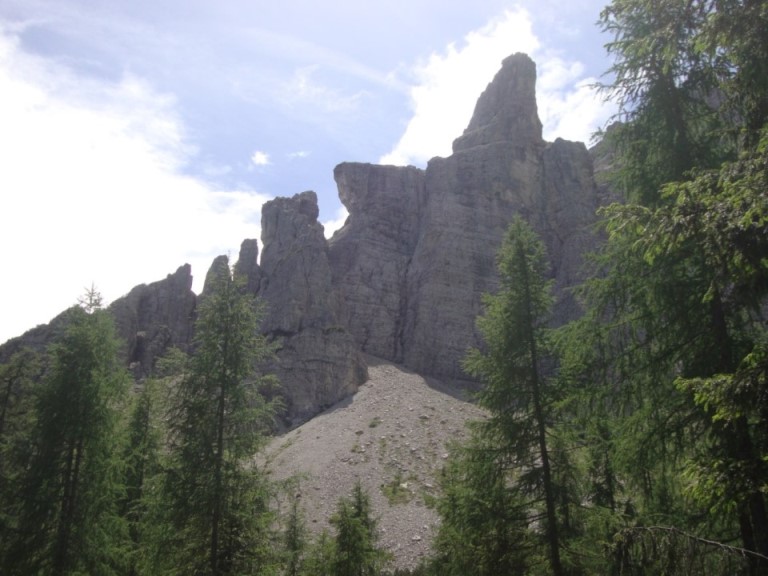 Foto: Wolfgang Dröthandl / Wandertour / Rifugio Giaf und Anello di Bianchi / Wilde Felsen (Busas di Giaf) / 23.06.2017 16:02:43
