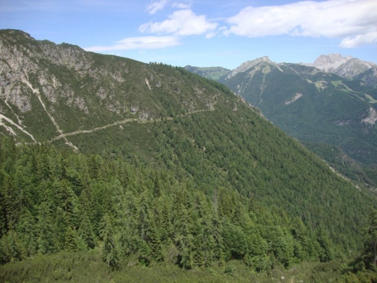 Foto: Wolfgang Dröthandl / Wandertour / Rifugio Giaf und Anello di Bianchi / Blick auf den nördlichen Wegabschnitt / 23.06.2017 16:00:17