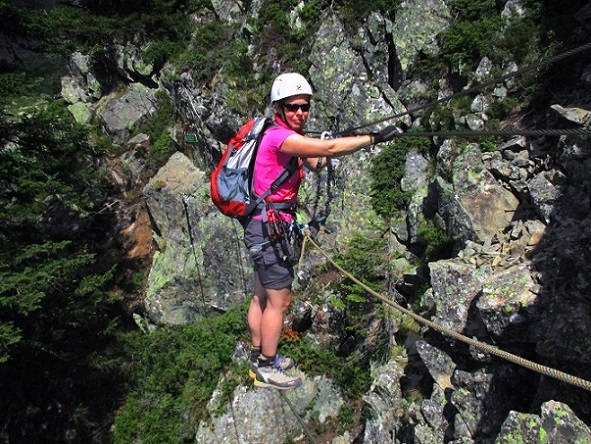 Foto: Andreas Koller / Klettersteigtour / Via ferrata des Evettes und LŽIndex (2405m) / 20.09.2017 01:48:07
