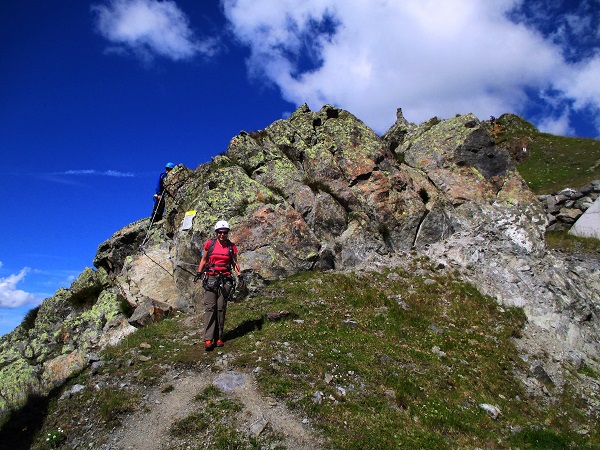 Foto: Andreas Koller / Klettersteigtour / Klettersteig Hochjoch (2520m) / Ausstieg / 16.10.2017 23:11:34