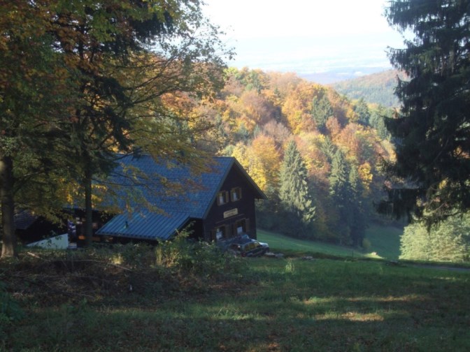 Foto: Wolfgang Dröthandl / Wandertour / Kukubauerwiese - Runde / Kukubauerhütte, Blick Richtung St. Pölten / 29.10.2017 21:00:54
