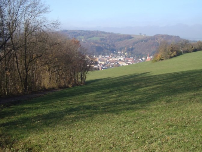 Foto: Wolfgang Dröthandl / Wandertour / Ochsenburger Hütte (Rudolfshöhe) / Rückblick auf Wilhelmsburg / 17.11.2017 14:14:16