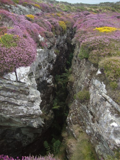 Foto: Wolfgang Dröthandl / Wandertour / Raad Ny Foillan: Von Cregneash zum Calf of Man / Achtung beim Herumklettern! / 04.12.2017 15:34:40