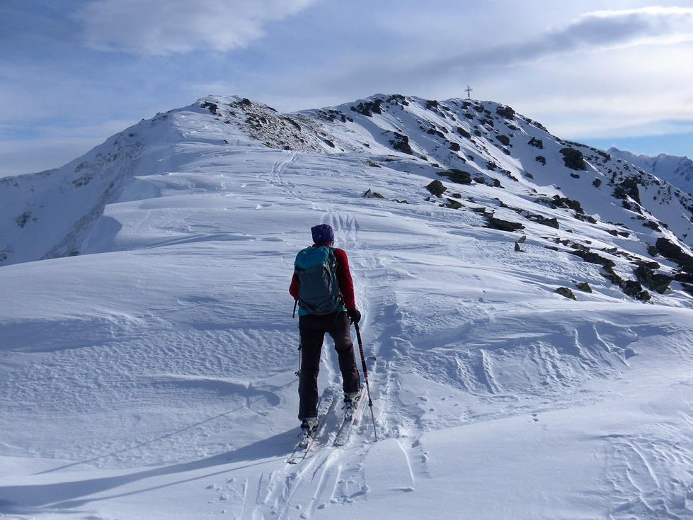 Foto: Wolfgang Lauschensky / Skitour / Gamskogel 2206m aus dem Windautal / Gipfelgrat / 28.01.2018 01:38:51
