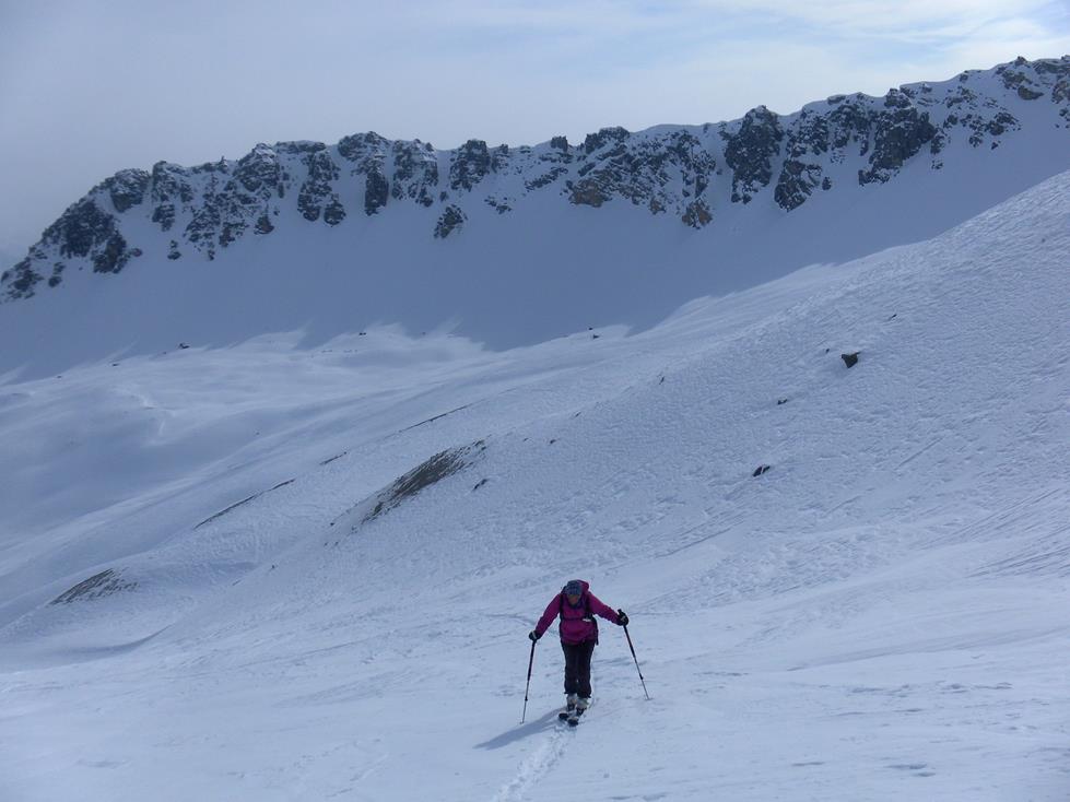 Foto: Wolfgang Lauschensky / Skitour / Piz Vallatscha 3021m von S-charl / Ostgrat aus dem Vallatscha d'Astras / 06.03.2018 14:57:30