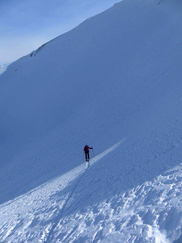 Foto: Wolfgang Lauschensky / Skitour / Piz Vallatscha 3021m von S-charl / im oberen Nordkar / 06.03.2018 14:57:15