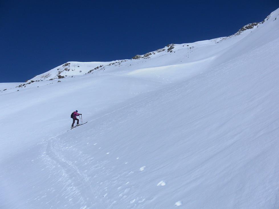 Foto: Wolfgang Lauschensky / Skitour / Mot dal Hom 2758m / weite Hänge unter dem Gipfel / 06.03.2018 15:15:31