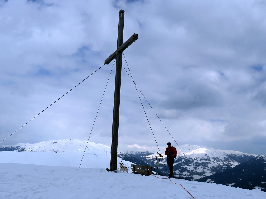Foto: Andreas Koller / Schneeschuhtour / Panoramaschneeschuhtour Karköfel (2115m) / Am Gipfel Karköfel / 06.05.2018 20:51:59