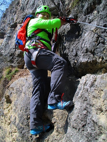 Foto: Andreas Koller / Klettersteigtour / Via ferrata Artpinistico delle Niere (840m) / Einstieg / 15.06.2018 01:44:35