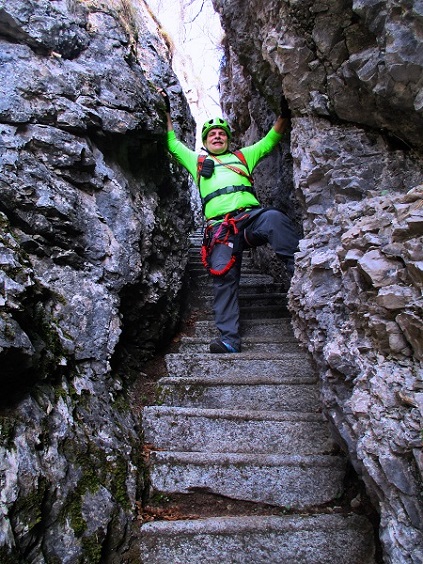 Foto: Andreas Koller / Klettersteigtour / Via ferrata Artpinistico delle Niere (840m) / 15.06.2018 01:42:35