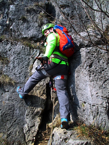 Foto: Andreas Koller / Klettersteigtour / Via ferrata Artpinistico delle Niere (840m) / 15.06.2018 01:41:37
