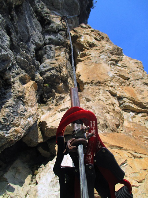 Foto: Andreas Koller / Klettersteigtour / Via ferrata Artpinistico delle Niere (840m) / 15.06.2018 01:37:18