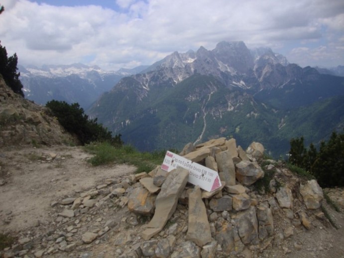Foto: Wolfgang Dröthandl / Wandertour / Val Romana - Runde / Blick von Portela westwärts: von links Kaninstock, Wischberg, Nabois und Montasch / 27.06.2018 14:47:44